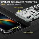 For iPhone 16e Armor PC + TPU Camera Shield Phone Case(Grey) - 3
