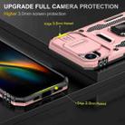 For iPhone 16e Armor PC + TPU Camera Shield Phone Case(Rose Gold) - 3