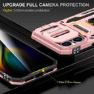 For iPhone 17 Pro Max Armor PC + TPU Camera Shield Phone Case(Rose Gold) - 3