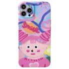 For iPhone 14 Pro Max Precise Hole TPU Phone Case(Dopamine Girl) - 1