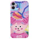 For iPhone 12 Precise Hole TPU Phone Case(Dopamine Girl) - 1