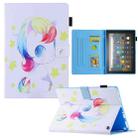 For Amazon Fire Max 11 2023 Colored Drawing Smart Leather Tablet Case(Unicorn Baby) - 1