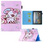 For Amazon Fire Max 11 2023 Colored Drawing Smart Leather Tablet Case(Candy Unicorn) - 1