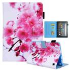 For Amazon Fire Max 11 2023 Colored Drawing Leather Smart Tablet Case(Cherry Blossom) - 1