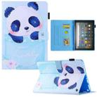For Amazon Fire Max 11 2023 Colored Drawing Leather Smart Tablet Case(Cup Panda) - 1