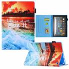 For Amazon Fire Max 11 2023 Colored Drawing Leather Smart Tablet Case(Sunset) - 1