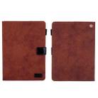 For Amazon Fire Max 11 2023 Cloth Texture Leather Smart Tablet Case(Brown) - 1