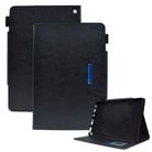 For Amazon Fire Max 11 2023 Suede Cross Texture Magnetic Clasp Leather Tablet Case(Black) - 1