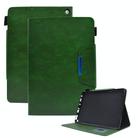 For Amazon Fire Max 11 2023 Suede Cross Texture Magnetic Clasp Leather Tablet Case(Green) - 1