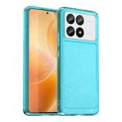 For Xiaomi Redmi K70 Candy Series TPU Phone Case(Transparent Blue) - 1