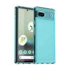 For Google Pixel 6a Candy Series TPU Phone Case(Transparent Blue) - 1