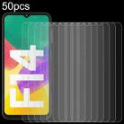 For Samsung Galaxy F14 4G 50pcs 0.26mm 9H 2.5D Tempered Glass Film - 1