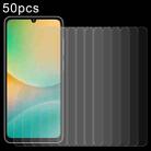 For Samsung Galaxy M06 5G 50pcs 0.26mm 9H 2.5D Tempered Glass Film - 1