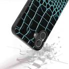 For iPhone 16 Plus ABEEL Genuine Leather Crocodile Pattern Black Edge Phone Case(Blue) - 3