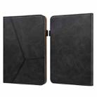 For Amazon Kindle Paperwhite 5 2021 Embossed Striped Leather Tablet Case(Black) - 1