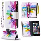 For iPhone 6s & 6 Colored Drawing Pattern Zipper Horizontal Flip Leather Case with Holder & Card Slots & Wallet(Sun Flower) - 1