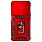 For OPPO A57 Sliding Camshield Holder Phone Case(Red) - 2