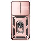 For OPPO A57 Sliding Camshield Holder Phone Case(Rose Gold) - 2