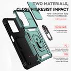 For OPPO A57 Sliding Camshield Holder Phone Case(Dark Green) - 3