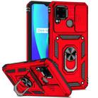 For Realme C11 / C12 / C15 Sliding Camshield Holder Phone Case(Red) - 1