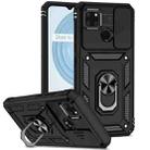 For Realme C21Y / C25Y Sliding Camshield Holder Phone Case(Black) - 1