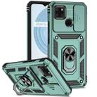 For Realme C21Y / C25Y Sliding Camshield Holder Phone Case(Dark Green) - 1