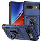 For Google Pixel 7a Sliding Camshield Holder Phone Case(Blue) - 1