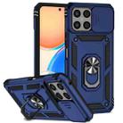 For Honor X8 Sliding Camshield Holder Phone Case(Blue) - 1