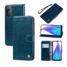 For Honor 50 SE Oil Wax Texture Leather Phone Case(Blue) - 1