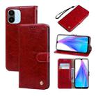 For Xiaomi Redmi A1/A2 Oil Wax Texture Leather Phone Case(Red) - 1