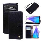 For Xiaomi Poco C40 Oil Wax Texture Leather Phone Case(Black) - 1