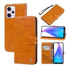 For Xiaomi Redmi Note 12 5G Global / Poco X5 Oil Wax Texture Leather Phone Case(Yellow) - 1