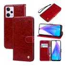 For Xiaomi Redmi Note 12 Pro+ Global Oil Wax Texture Leather Phone Case(Red) - 1