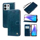For Xiaomi Redmi Note 13 Pro  5G Oil Wax Texture Leather Phone Case(Blue) - 1