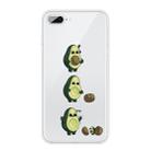 For iPhone 8 Plus / 7 Plus Coloured Drawing Pattern Highly Transparent TPU Protective Case(Avocado) - 1