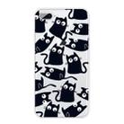 For iPhone 8 Plus / 7 Plus Coloured Drawing Pattern Highly Transparent TPU Protective Case(Black Cat) - 1