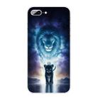 For iPhone 8 Plus / 7 Plus Coloured Drawing Pattern Highly Transparent TPU Protective Case(Lion) - 1