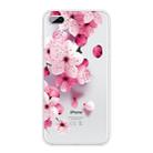 For iPhone 8 Plus / 7 Plus Coloured Drawing Pattern Highly Transparent TPU Protective Case(Cherry Blossoms) - 1