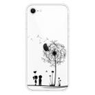 For iPhone SE 2022 / SE 2020 / 8 / 7 Coloured Drawing Pattern Highly Transparent TPU Protective Case(Dandelion) - 1