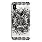 For iPhone X / XS Coloured Drawing Pattern Highly Transparent TPU Protective Case(Mandala) - 1