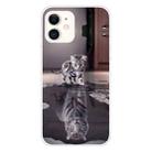 For iPhone 11 Coloured Drawing Pattern Highly Transparent TPU Protective Case(Cat Tiger) - 1