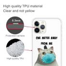 For iPhone 11 Pro Coloured Drawing Pattern Highly Transparent TPU Protective Case(Mask Cat) - 3