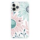 For iPhone 11 Pro Coloured Drawing Pattern Highly Transparent TPU Protective Case(Flower) - 1