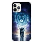 For iPhone 11 Pro Max Coloured Drawing Pattern Highly Transparent TPU Protective Case(Lion) - 1