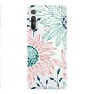 For Motorola G8 Coloured Drawing Pattern Highly Transparent TPU Protective Case(Flower) - 1