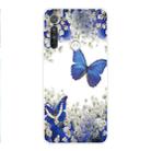 For Motorola G8 Coloured Drawing Pattern Highly Transparent TPU Protective Case(Purple Butterfly) - 1