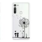 For Motorola G8 Power Coloured Drawing Pattern Highly Transparent TPU Protective Case(Dandelion) - 1