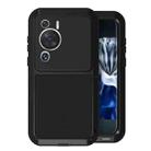For Huawei P60 / P60 Pro / P60 Art LOVE MEI POWERFUL Metal Shockproof Life Waterproof Dustproof Phone Case(Black) - 1