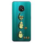 For Nokia 6.2 / 7.2 Coloured Drawing Pattern Highly Transparent TPU Protective Case(Avocado) - 1