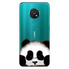 For Nokia 6.2 / 7.2 Coloured Drawing Pattern Highly Transparent TPU Protective Case(Panda) - 1